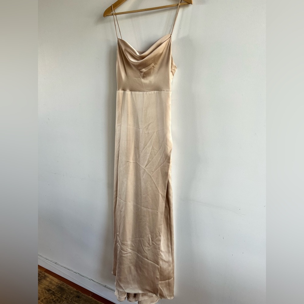 Free People The Rosabel Maxi Dress Size 2 Light Latte